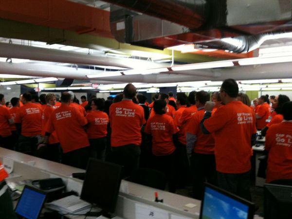 SAP team in orange